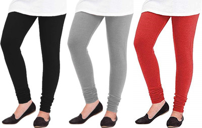 D'CLOTHZ Ankle Length  Winter Wear Legging(Black, Grey, Red, Solid)