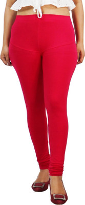 ABE Ankle Length Ethnic Wear Legging(Red, Solid)