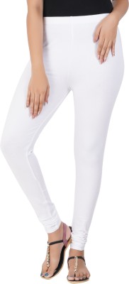 PRAVANI Churidar  Western Wear Legging(White, Solid)