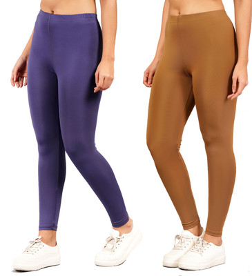 Sportinger Western Wear Legging(Purple, Brown, Solid)