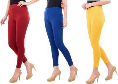 Priya Point Ankle Length Western Wear Legging(Multicolor, Solid)