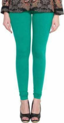 KriSo Ankle Length  Ethnic Wear Legging(Light Green, Solid)