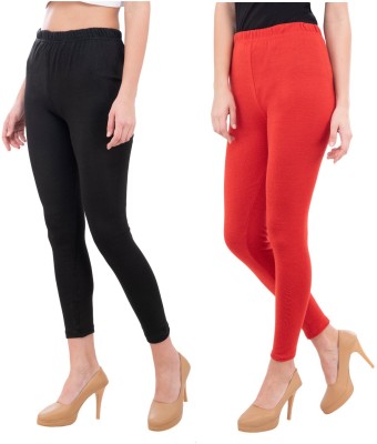 Priya Point Ankle Length  Western Wear Legging(Multicolor, Solid)