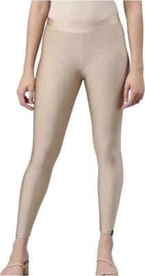 CCFFASHIONS Ankle Length Western Wear Legging(Beige, Solid)