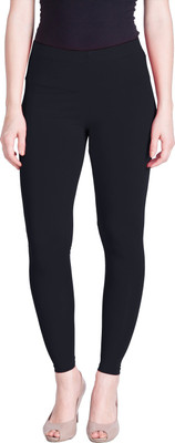 LUX LYRA Ankle Length Ethnic Wear Legging(Black, Solid)