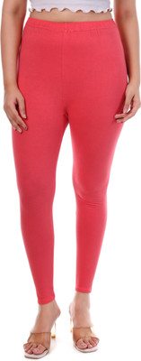 tpf Ankle Length  Western Wear Legging(Pink, Solid)