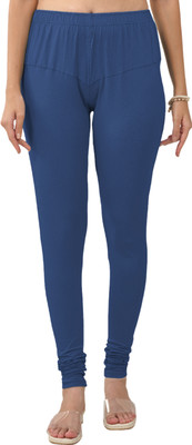 Lyra Churidar  Ethnic Wear Legging(Blue, Solid)