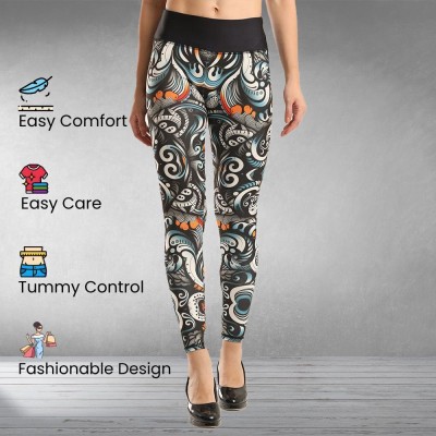 Zerotoone Ankle Length Western Wear Legging(Multicolor, Printed)