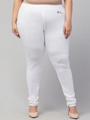 STYLE PREZONE Winter Wear Legging(White, Solid)