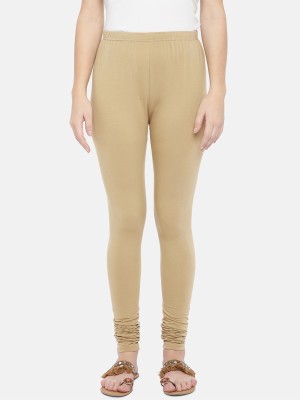 NYMEX Churidar  Western Wear Legging(Beige, Solid)