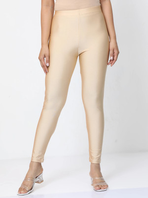 rishi Ankle Length Ethnic Wear Legging(Beige, Solid)