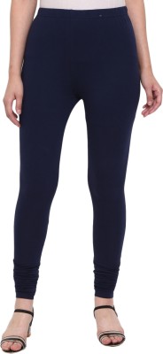 V-MART Ankle Length Western Wear Legging(Blue, Solid)