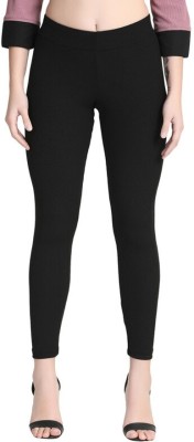 BlueBirdy Ankle Length Western Wear Legging(Black, Solid)