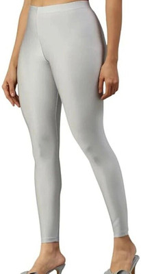Moksh Ankle Length Western Wear Legging(Grey, Solid)