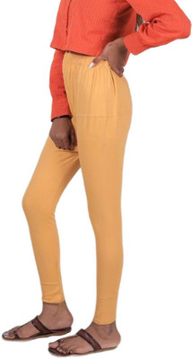 ANURUPAM FASHION Ankle Length  Ethnic Wear Legging(Beige, Solid)