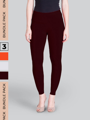 Lyra Ankle Length Western Wear Legging(Multicolor, Solid)