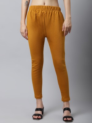 legitlooks Ankle Length  Western Wear Legging(Yellow, Solid)