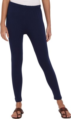 V-MART Ankle Length Ethnic Wear Legging(Dark Blue, Solid)