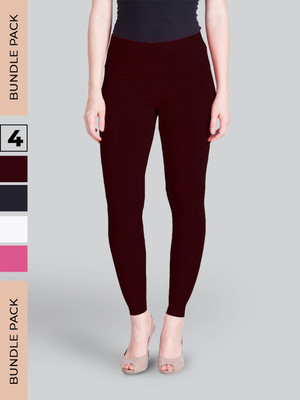 Lyra Ankle Length Western Wear Legging(Multicolor, Solid)