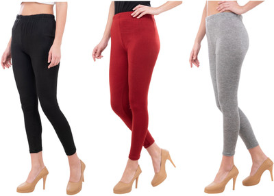 Priya Point Ankle Length Western Wear Legging(Multicolor, Solid)