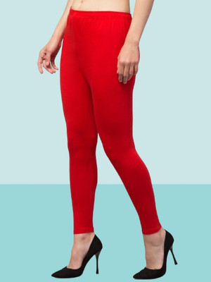 RIIPO Western Wear Legging(Red, Solid)
