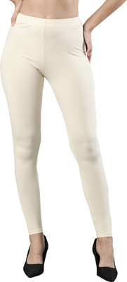 femmora Ankle Length Ethnic Wear Legging(Beige, Solid)