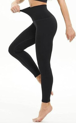 XENIUS Ankle Length Winter Wear Legging(Black, Solid)