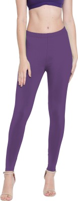 Presta Ankle Length Ethnic Wear Legging(Purple, Solid)