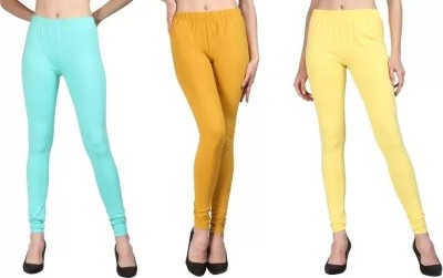 Urban Kanya Churidar  Western Wear Legging(Blue, Gold, Yellow, Solid)