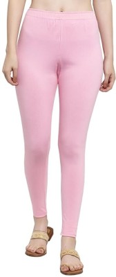 FashionLooks Ankle Length Western Wear Legging(Pink, Solid)