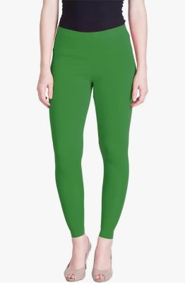 Galaxi Churidar  Western Wear Legging(Green, Solid)