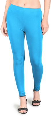 popolo Churidar  Western Wear Legging(Blue, Solid)