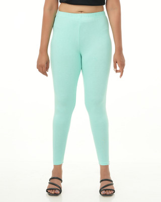 LoveiT Ankle Length Western Wear Legging(Green, Solid)