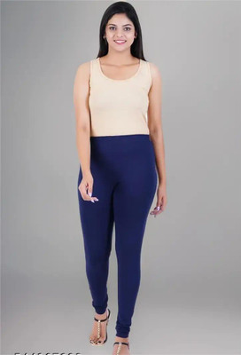SRISELVAKUMAR Footed  Western Wear Legging(Dark Blue, Solid)