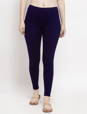 Trend Level Ankle Length  Western Wear Legging(Dark Blue, Solid)