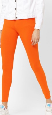 Fio Churidar  Western Wear Legging(Orange, Solid)