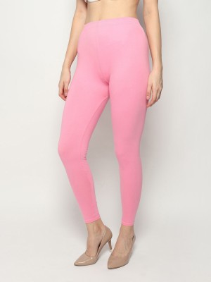 KEXCART Ankle Length Ethnic Wear Legging(Pink, Solid)