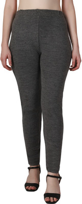 ABACADA'S GAJAB Ankle Length  Winter Wear Legging(Grey, Solid)