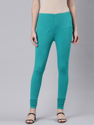 DIXCY SCOTT SLIMZ Churidar  Western Wear Legging(Green, Solid)