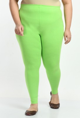 City Fashion Ankle Length  Ethnic Wear Legging(Green, Solid)