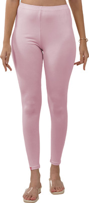 Lyra Ankle Length  Ethnic Wear Legging(Brown, Solid)