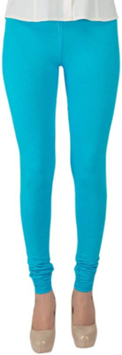 ACD FASHION Churidar  Western Wear Legging(Light Blue, Solid)