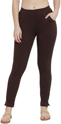 Lovely India Fashion Ankle Length  Western Wear Legging(Brown, Solid)