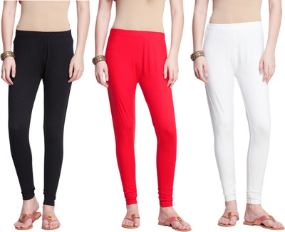 Dollar Missy Ankle Length  Ethnic Wear Legging(Red, Gold, Black, Solid)