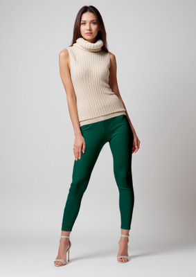 EMI Western Wear Legging(Dark Green, Solid)