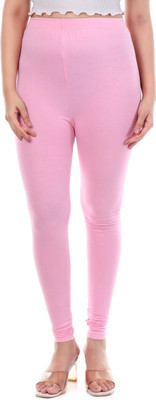tpf Churidar Length Western Wear Legging(Pink, Solid)