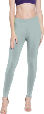 Presta Ankle Length Ethnic Wear Legging(Light Blue, Solid)
