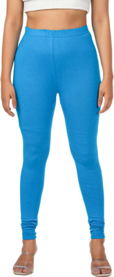 LoveiT Churidar  Western Wear Legging(Blue, Solid)