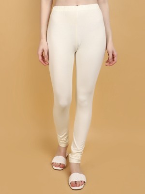 V-MART Ankle Length Ethnic Wear Legging(White, Solid)