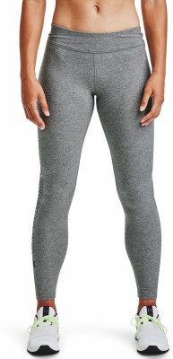 UNDER ARMOUR Ankle Length Western Wear Legging(Grey, Solid)